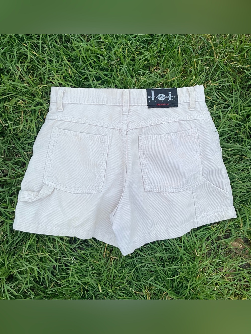 Vintage 90s LEI corduroy carpenter shorts size 9/31”